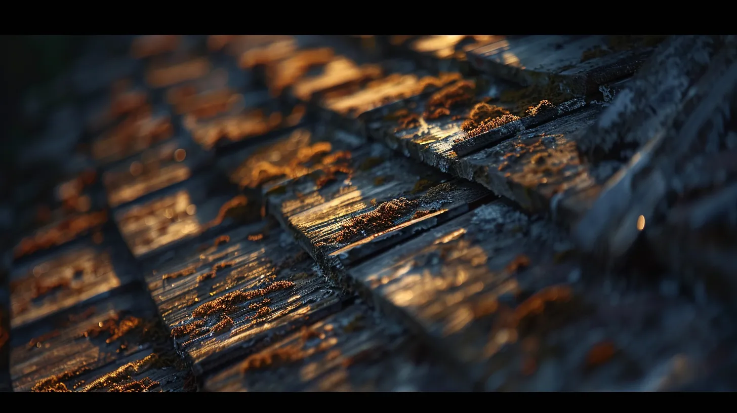 a close-up of a weathered roof showcasing missing shingles and signs of wear, illuminated by soft morning light, emphasizes the critical need for regular inspections to prevent further damage and maintain structural integrity.